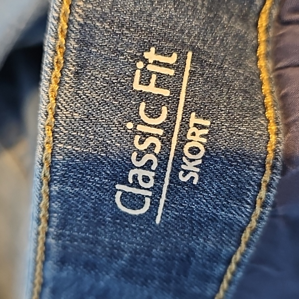 3/$25 Croft & Barrow Size 18W Denim Skort Classic Fit - Picture 5 of 6